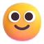 Slightly smiling face